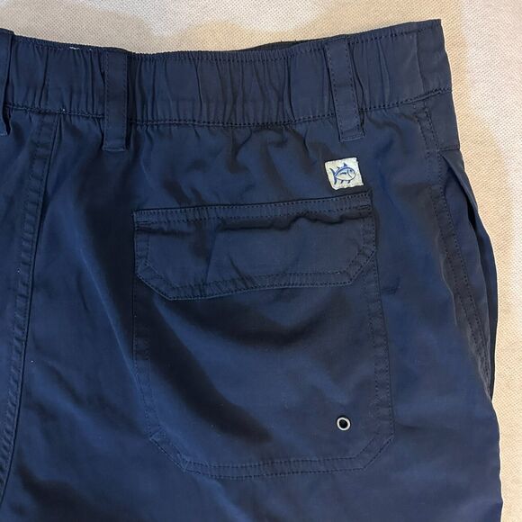 Southern Tide Skipjack Shorts Mens M (31/32) Blue Flat Front Performance Casual - Picture 4 of 10